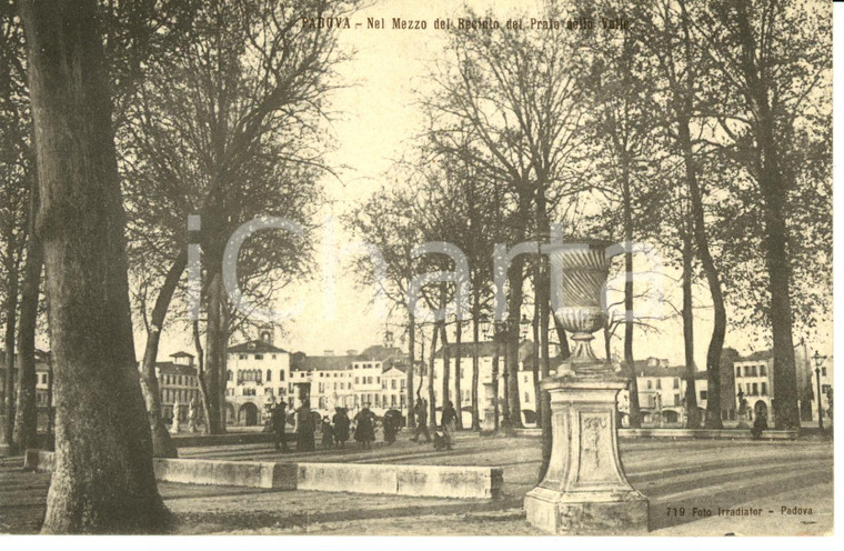 1907 PADOVA Veduta del centro del recinto del prato della Valle *Cartolina FP VG