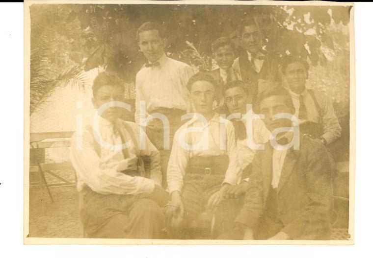 1923 VALMADONNA (AL) Studenti delle magistrali riposano alla scampagnata *Foto
