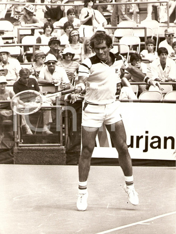 1980 ca STATI UNITI Tennis Harold SOLOMON durante match Sponsor FILA *Fotografia
