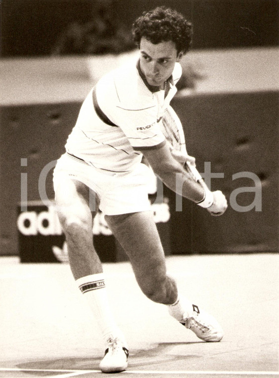 1980 MILANO Tennis BROOKLYN TOURNAMENT Josè Luis CLERC Sponsor PEUGEOT *Foto
