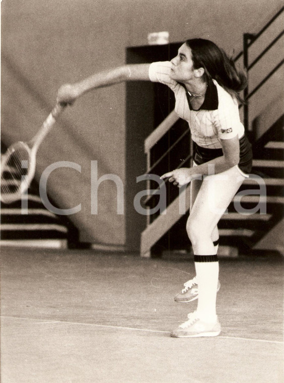 1980 ca TENNIS Allenamento di Sabina SIMMONDS *Fotografia