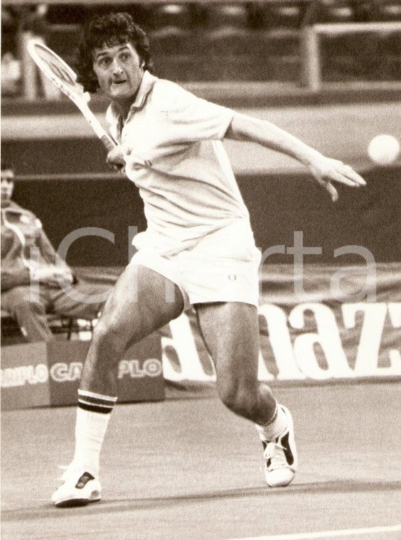 1980 circa SPAGNA Tennis RAMAZZOTTI CUP José HIGUERAS durante un match Foto