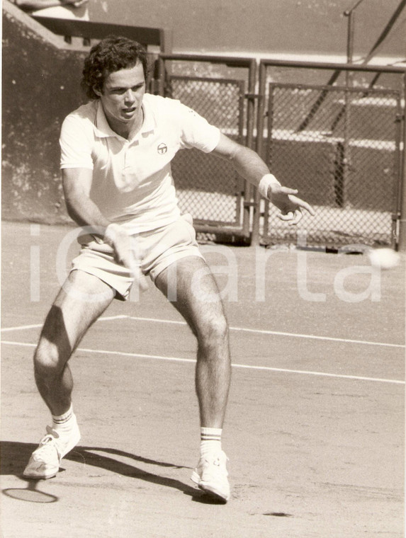 1980 ca UNGHERIA Tennis Balasz TAROCZY durante un match Ritratto *Fotografia