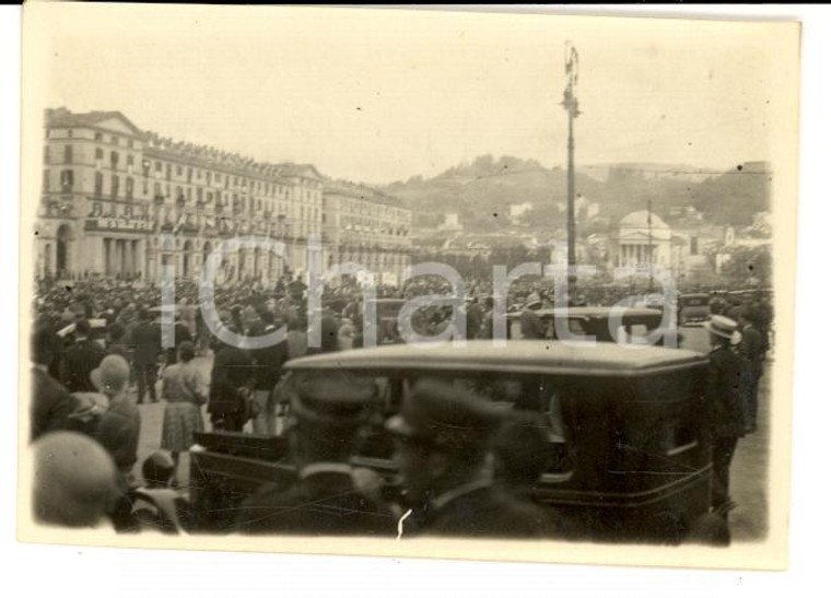1933 TORINO Ostensione SACRA SINDONE Processione in piazza VITTORIO VENETO *Foto