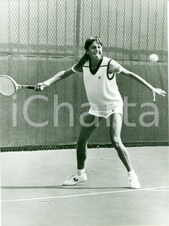 1981 TENNIS Campionessa Raffaella REGGI durante allenamenti *Fotografia