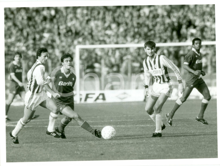 1988 COPPA UEFA Calcio ROMA - PARTIZAN Giuseppe GIANNINI azione su ANDRADE *Foto