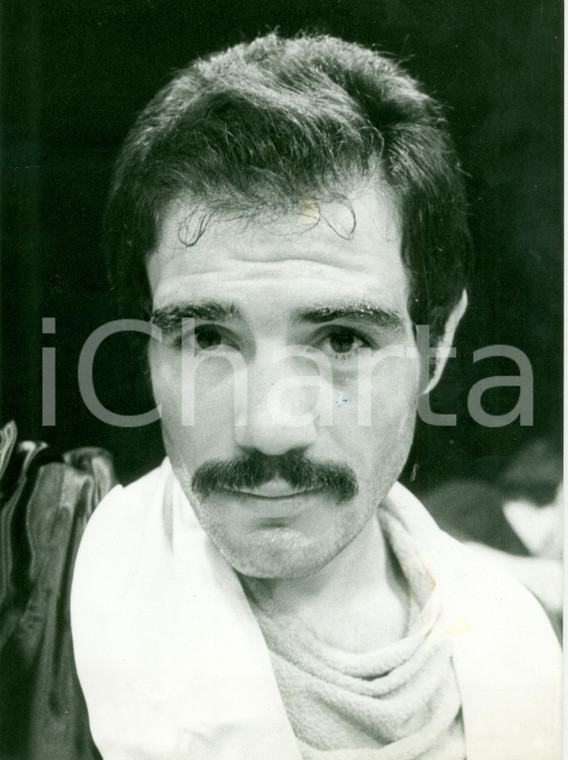 1980 ca BOXE Ritratto pugile Ernesto BERGAMASCO *Fotografia