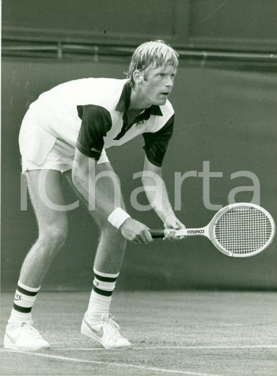 1980 ca TENNIS Campione Peter FLEMING durante un match *Fotografia