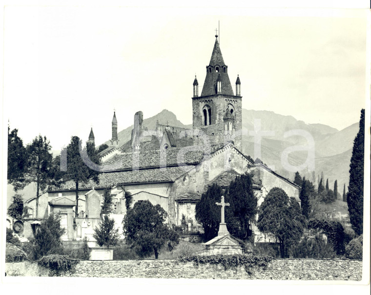 1970 ca VAL DI SUSA AVIGLIANA (TO) Chiesa di SAN PIETRO e Cimitero Vecchio *Foto