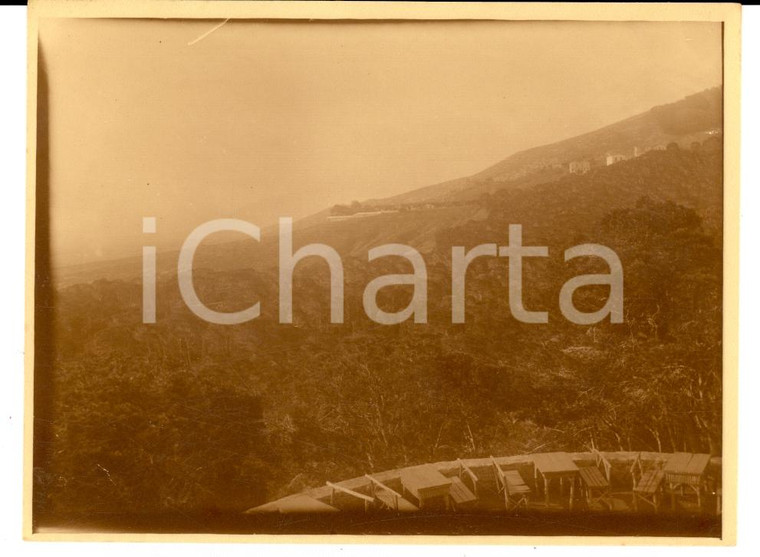 1920 RIO DE JANEIRO (BRAZIL) Distesa di boschi verso la baia *Foto VINTAGE
