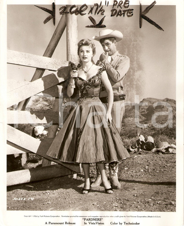 1956 PARDNERS Mezzogiorno di fifa Jerry LEWIS Jackie LOUGHERY Cowboy *Fotografia