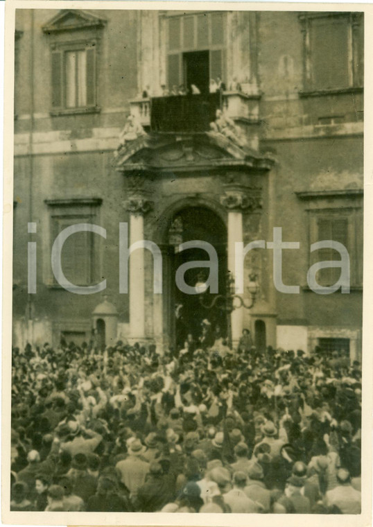 1939 ROMA Folla matrimonio Luigi DI BORBONE-PARMA Maria di SAVOIA *Telefoto