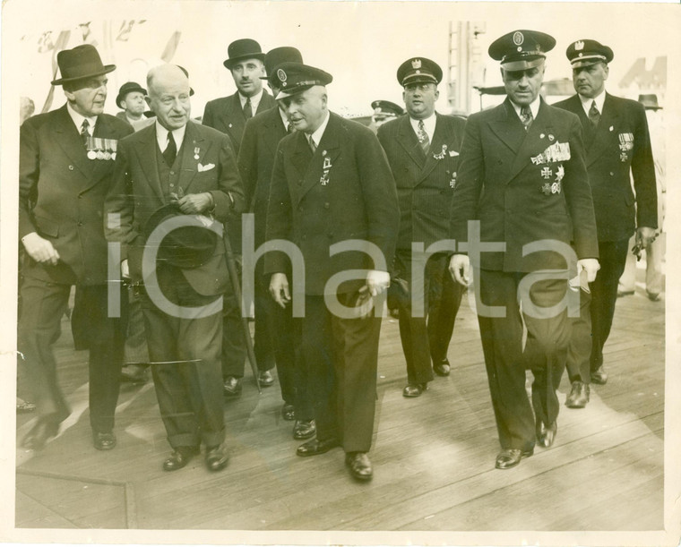 1938 LONDON Carlo Edoardo SASSONIA-COBURGO-GOTHA con veterani tedeschi *Foto