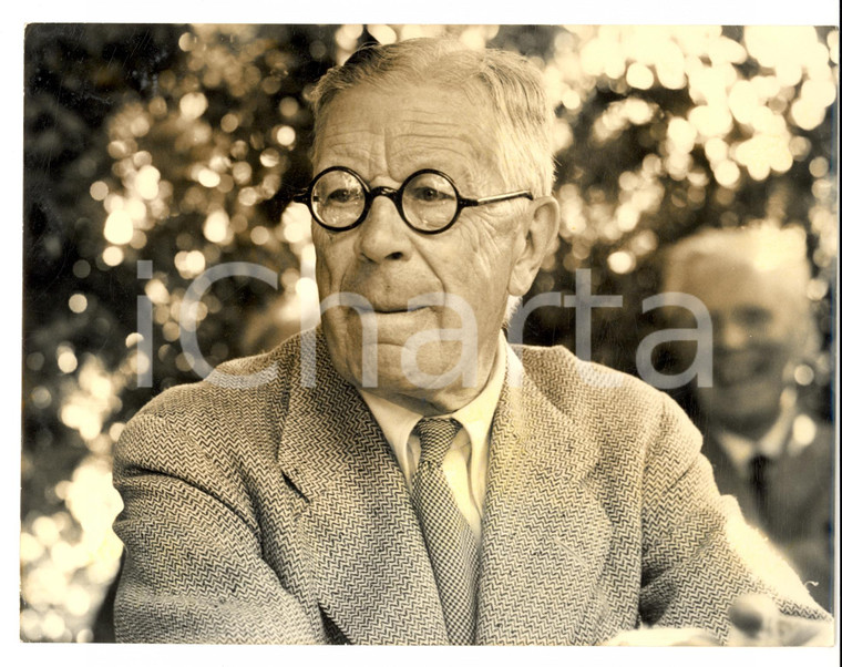 1962 SAN GIOVENALE (VT) Re GUSTAVO VI DI SVEZIA in conferenza stampa *Foto