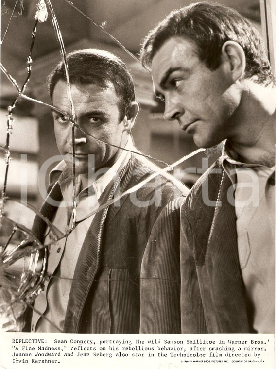 1966 A FINE MADNESS Sean CONNERY smash a mirror Movie by Irvin KERSHNER *Photo