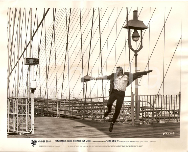 1966 A FINE MADNESS Sean CONNERY dance on the BROOKLYN BRIDGE Movie *Photo