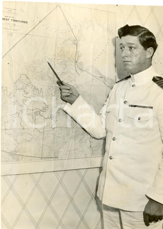 1931 NEW YORK Capitano Flavel WILLIAMS prepara spedizione artica * Fotografia