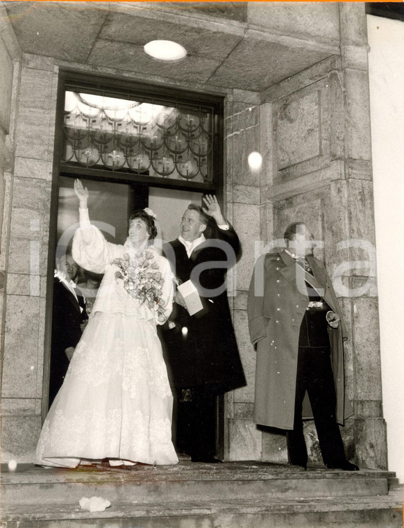 1961 ASKER (N) Matrimonio Astrid di NORVEGIA con Johan Martin FERNER *Fotografia