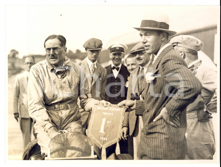 1934 LONDON BRITISH EMPIRE TROPHY Prince BERTIL of Sweden and George EYSTON