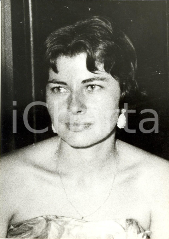 1958 BADEN-BADEN (D) Regina ripudiata Soraya di PERSIA con orecchini di diamanti