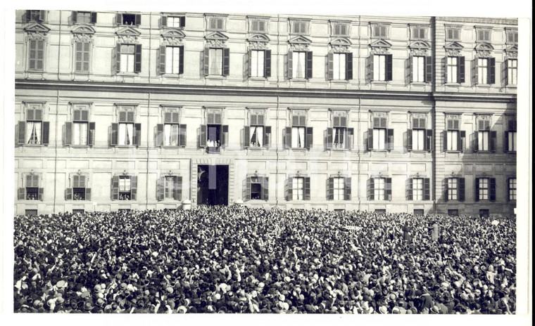 1938 TORINO Nozze DUCA DI GENOVA e Maria Luisa di RICALDONE - Sposi al balcone