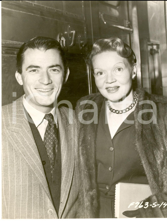 1950 ca s. l. Gregory PECK con la prima moglie Greta KONEN *Fotografia
