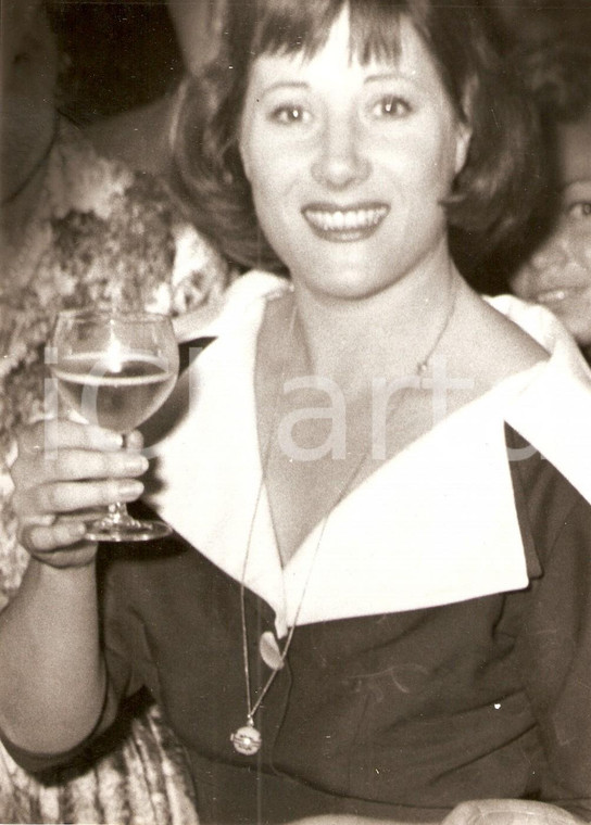 1960 PARIS Colette RENARD brindisi per Premio cantante dell'anno *Fotografia