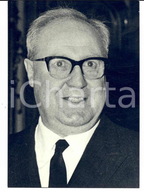 1967 ROMA Ritratto di Giuseppe SARAGAT presidente della Repubblica *Foto