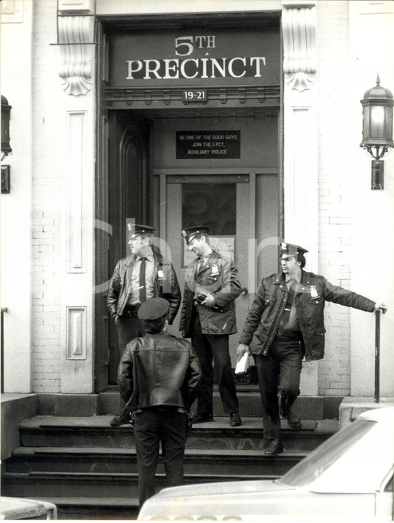 1980 NEW YORK Policemen at 5th Precinct Auxiliary Police Station in MANHATTAN