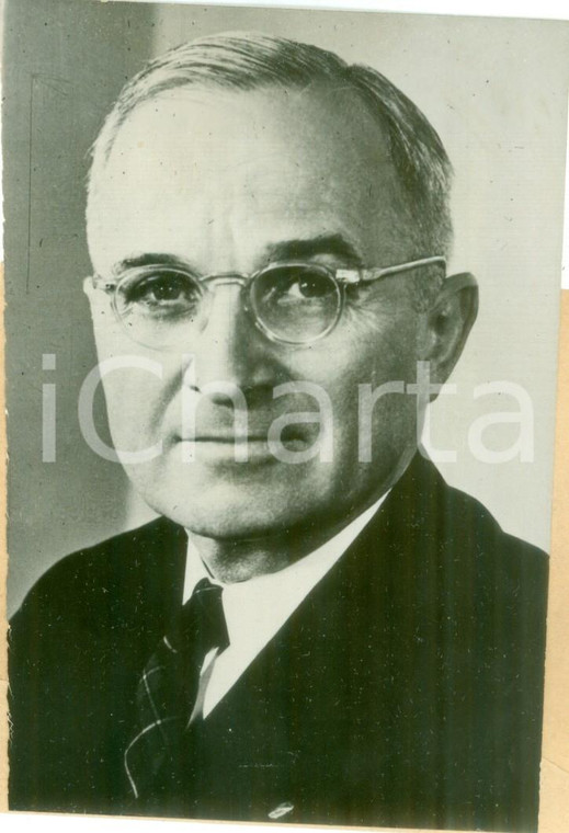 1954 USA Ritratto del Presidente Harry TRUMAN *Vera fotografia