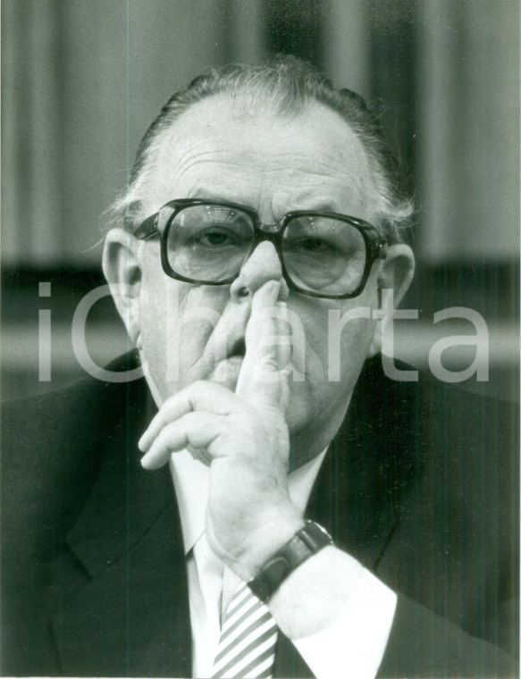 1987 BONN Ritratto politico Hans-Jürgen WISCHNEWSKI *Fotografia