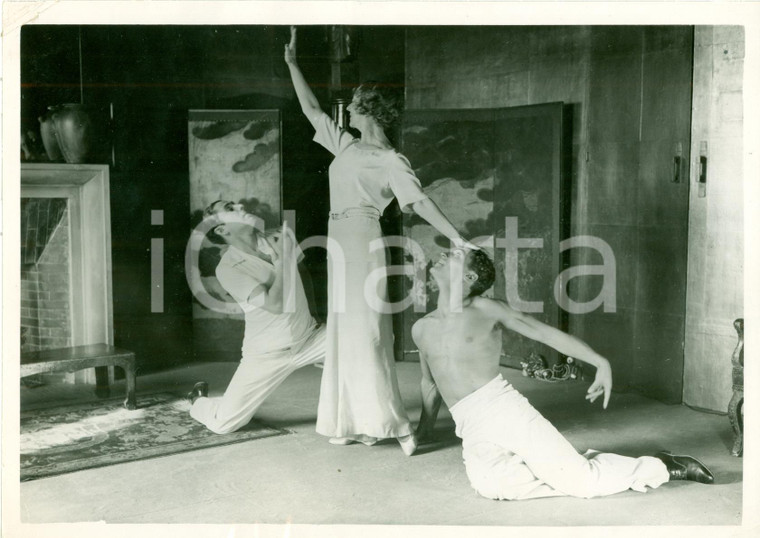 1933 PARIS Comédie Française Cécile SOREL danza per debutto al Music Hall *FOTO