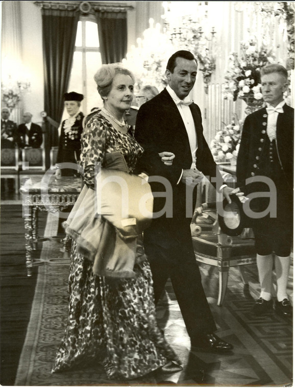 1959 BRUXELLES Rufo RUFFO e Oddina Maria ARRIGONI DEGLI ODDI *Foto NOZZE REALI