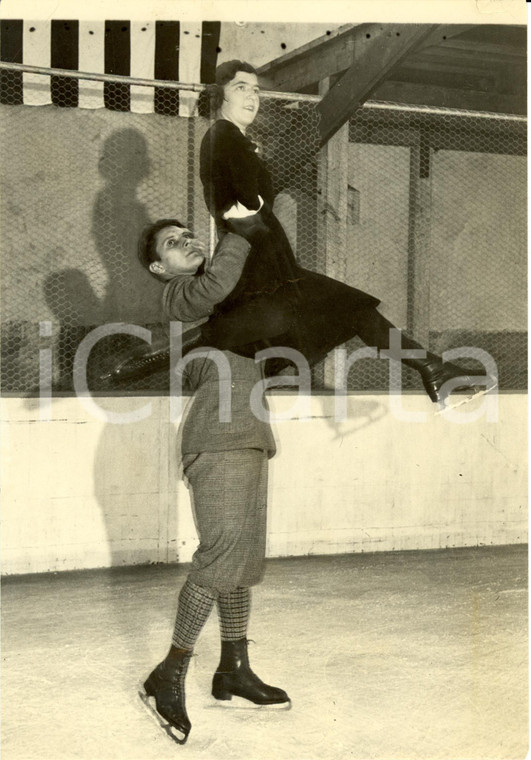 1932 NEW YORK (USA) Emilia ROTTER Laszlo SZOLLAS campioni ungheresi pattinaggio