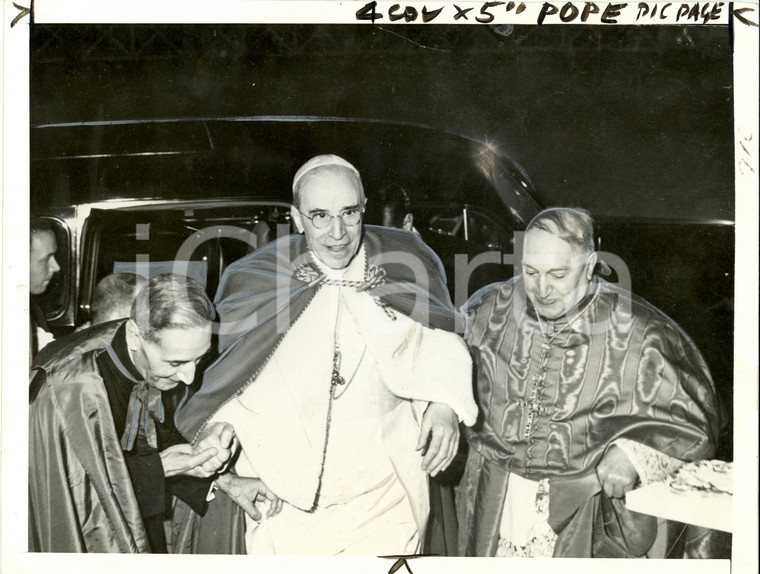 1952 CITTA' DEL VATICANO Papa PIO XII arriva per funzione religiosa *Foto