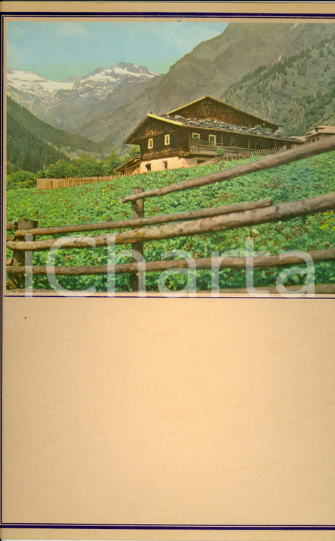 1955 ca ITALIA MODERNARIATO Calendario perpetuo VINTAGE Montagna 25 x 35 cm