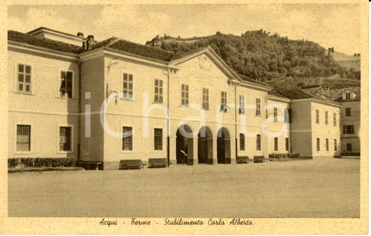 1939 ACQUI TERME (AL) Stabilimento balneo-termale CARLO ALBERTO *Cartolina FP VG