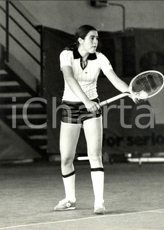 1985 ca MILANO Tennis Sabina SIMMONDS in allenamento FILA *Fotografia 23 x 30 cm