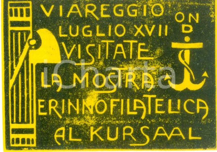 1939 VIAREGGIO (LU) Visitate mostra erinnofilatelica al KURSAAL *Etichetta