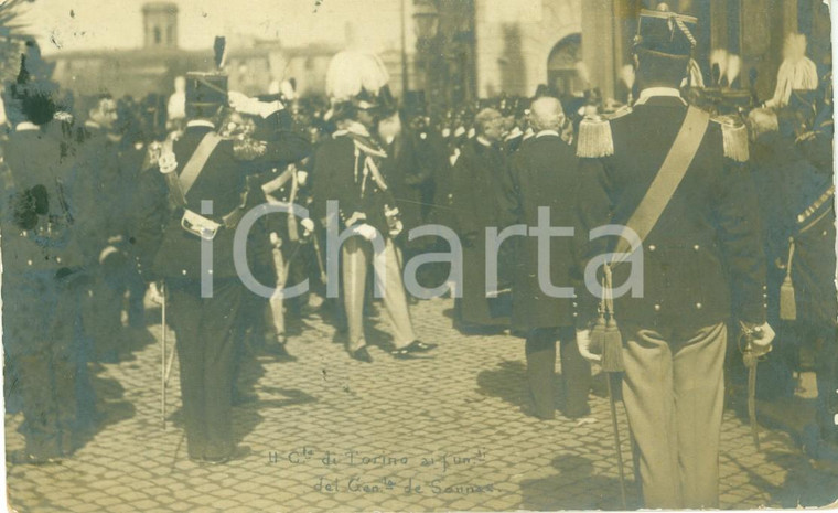 1905 ROMA Conte di TORINO ai funerali del Generale Giuseppe GERBAIX DE SONNAZ
