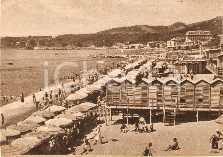 1949 VARAZZE (SV) Panorama BAGNI MAFALDA Animata *Cartolina ANIMATA FG VG