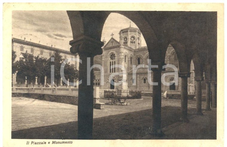 1933 SELVAGGIO (TO) Portici Santuario NOSTRA SIGNORA DI LOURDES *Cartolina FP VG