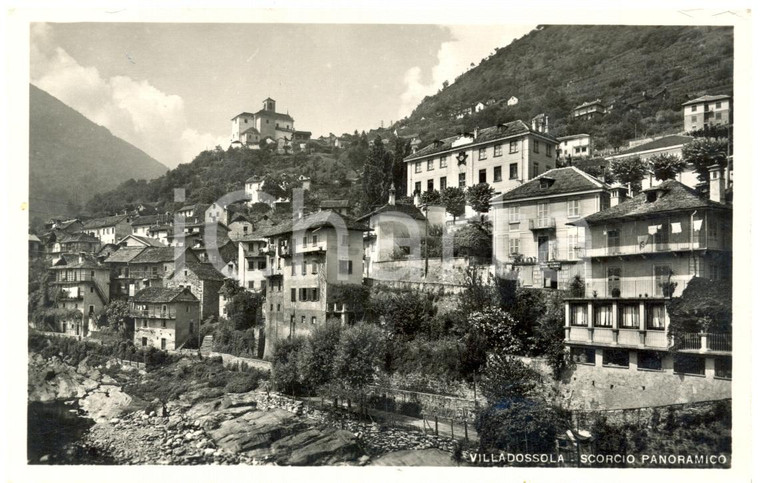 1939 VILLADOSSOLA (VB) Scorcio panoramico *Cartolina postale FP VG