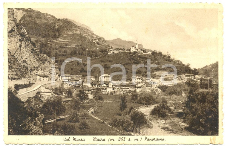 1940 MACRA (CN) Panorama della vallata *Cartolina postale FP VG