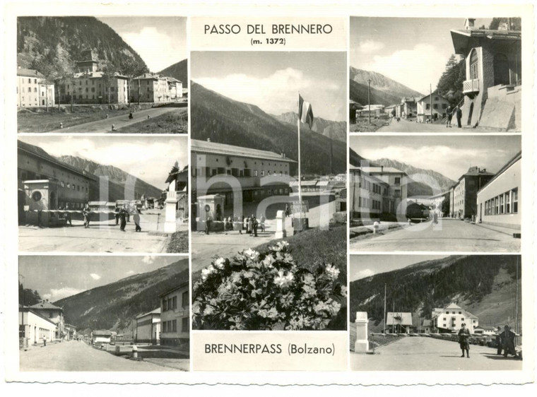 1949 PASSO DEL BRENNERO (BZ) Vedutine Confine di Stato *Cartolina postale FG VG
