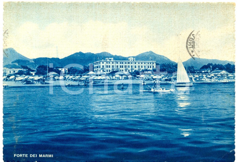1952 FORTE DEI MARMI (LU) spiaggia e mare Riviera della VERSILIA FG VG ANIMATA