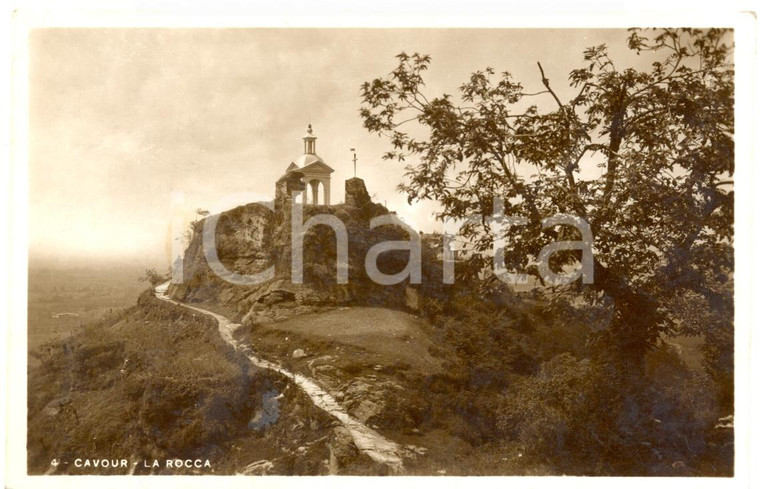 1936 CAVOUR (TO) Veduta panoramica della Rocca *Cartolina postale FP VG
