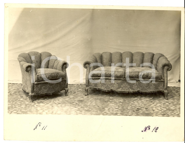 1950 ca SEVESO Mobili Fratelli BARNI Poltrona e divano *Foto MODERNARIATO