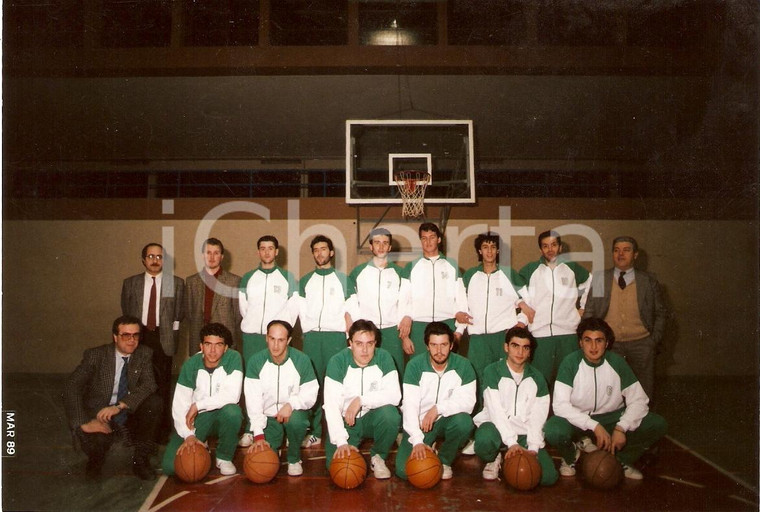 1989 FOSSOMBRONE (PU) Squadra pallacanestro BASKET *Foto di squadra