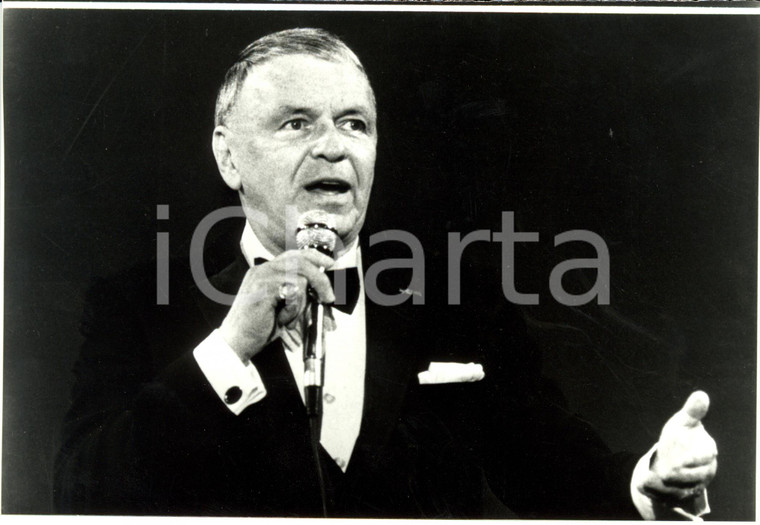 1991 PARIS Frank SINATRA si esibisce al PALAIS des CONGRES *Fotografia